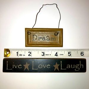 Small Primitive Signs | Home Decor Bundle